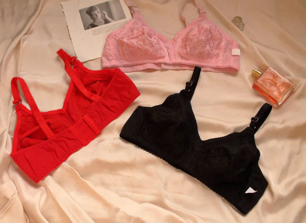 Imported Basic Cotton Chikan Bra