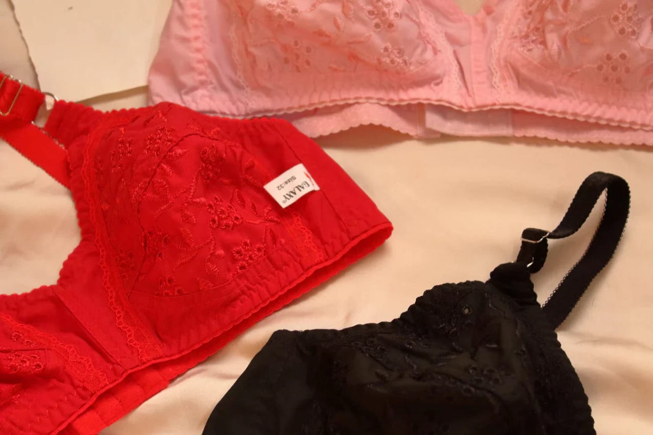 Imported Basic Cotton Chikan Bra