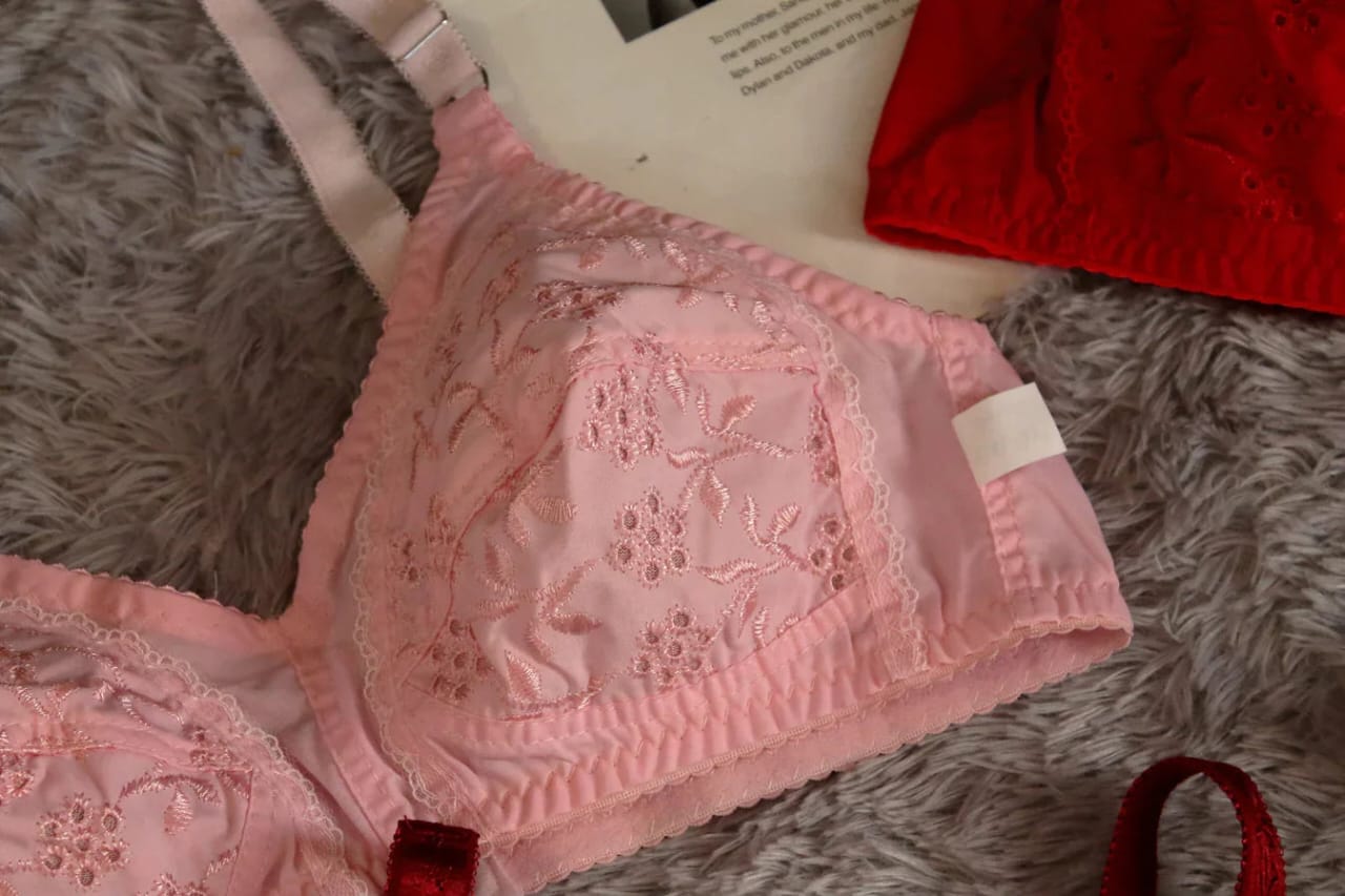 Imported Basic Cotton Chikan Bra
