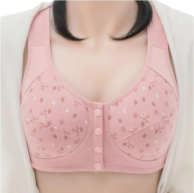 Imported Front Open Button Bra for Women | Easy Wear Support Bra | Multi Colors & Elegant Designs