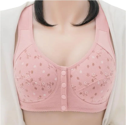 Imported Front Open Button Bra for Women | Easy Wear Support Bra | Multi Colors & Elegant Designs